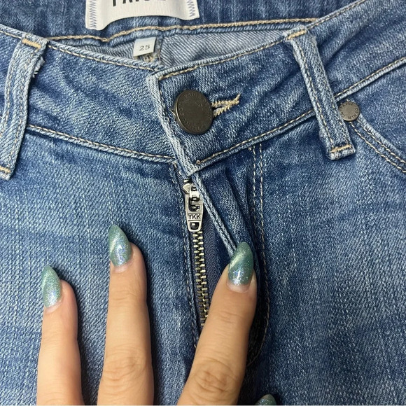 PAIGE Jimmy Jimmy Crop Distressed Jeans - Picture 6 of 13